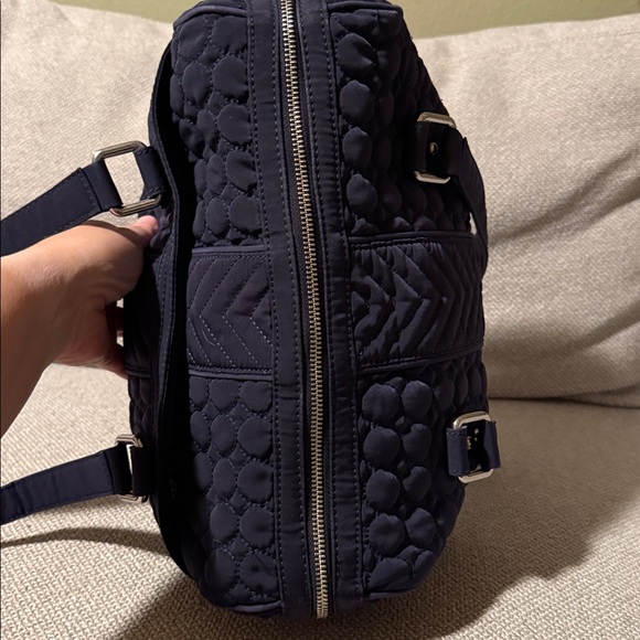 Vera Bradley Navy Quilted Shoulder Bag - Picture 9 of 13